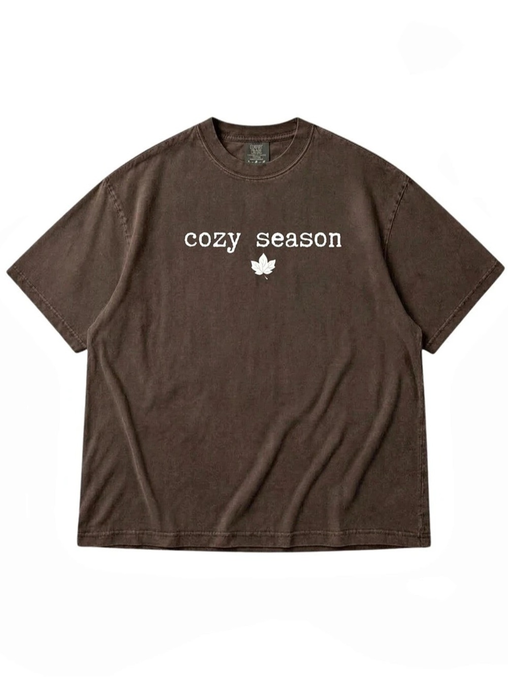 Comfort Colors 1717 Heavyweight Garment-Dyed T-Shirt - Cozy Season Maple Leaf